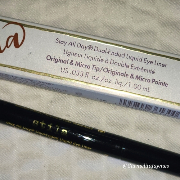 BNIB》Stila Stay All Day Dual Ended Liquid Eye Liner - Black/Kitten - Picture 2 of 2
